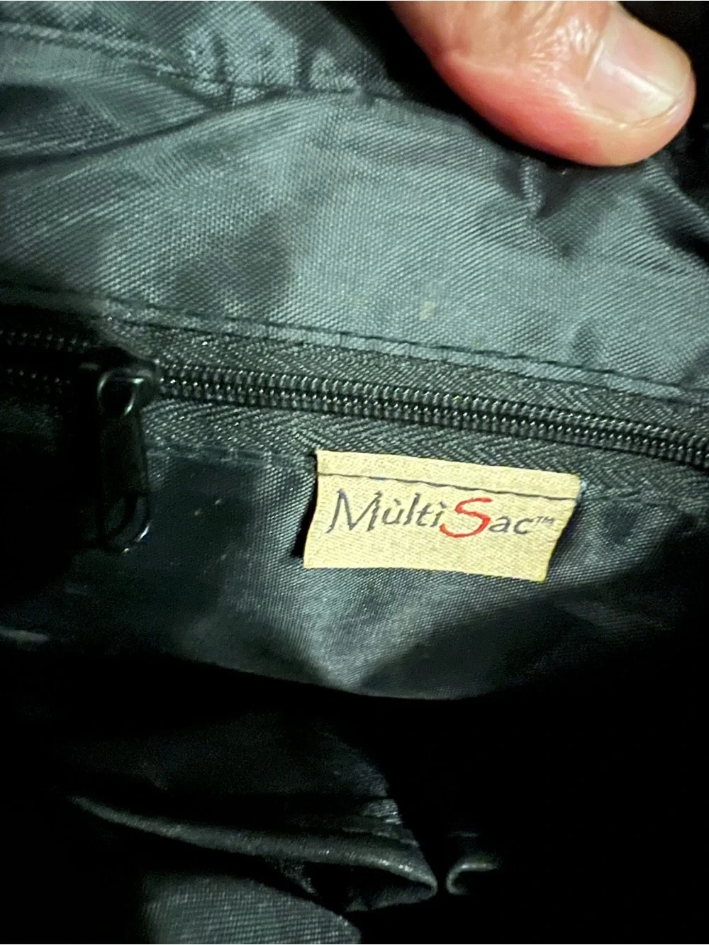 Black Multi Sac brand  Crossbody Bag -